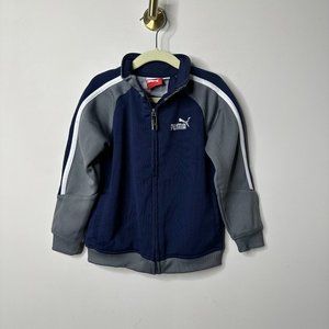 Puma Blue/Grey Full Zip Track Jacket Boys 4T